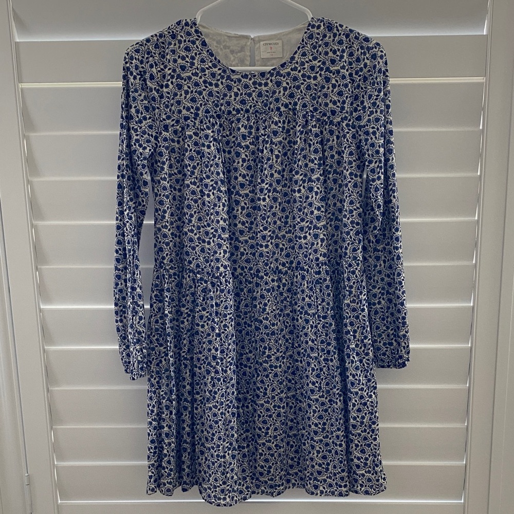 Crewcuts Blue Floral Kids Dress
